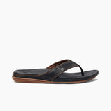 Reef Men's Cushion Lux Slippers Flip Flop Sandals Black/Brown