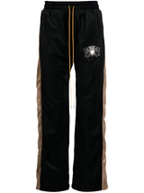 Rhude Black Embroidered Sweatpants