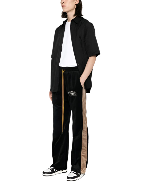 Rhude Black Embroidered Sweatpants