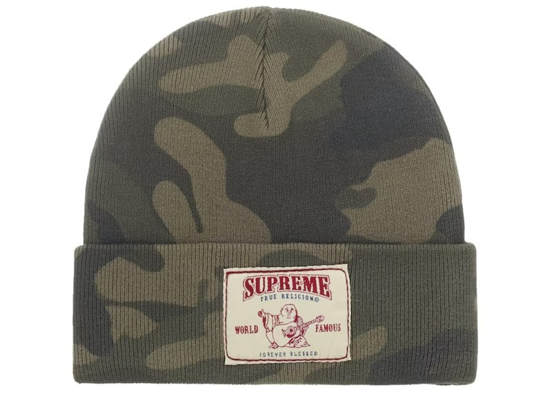 Supreme True Religion Beanie Olive Camo