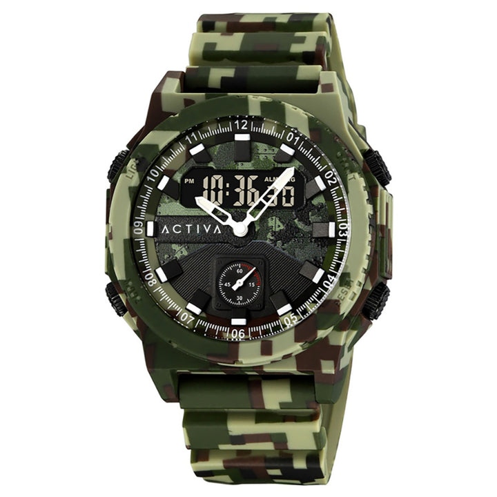 Activa x Invicta Men’s Digital Watch – 47mm Camo Green (ACW2355-004)