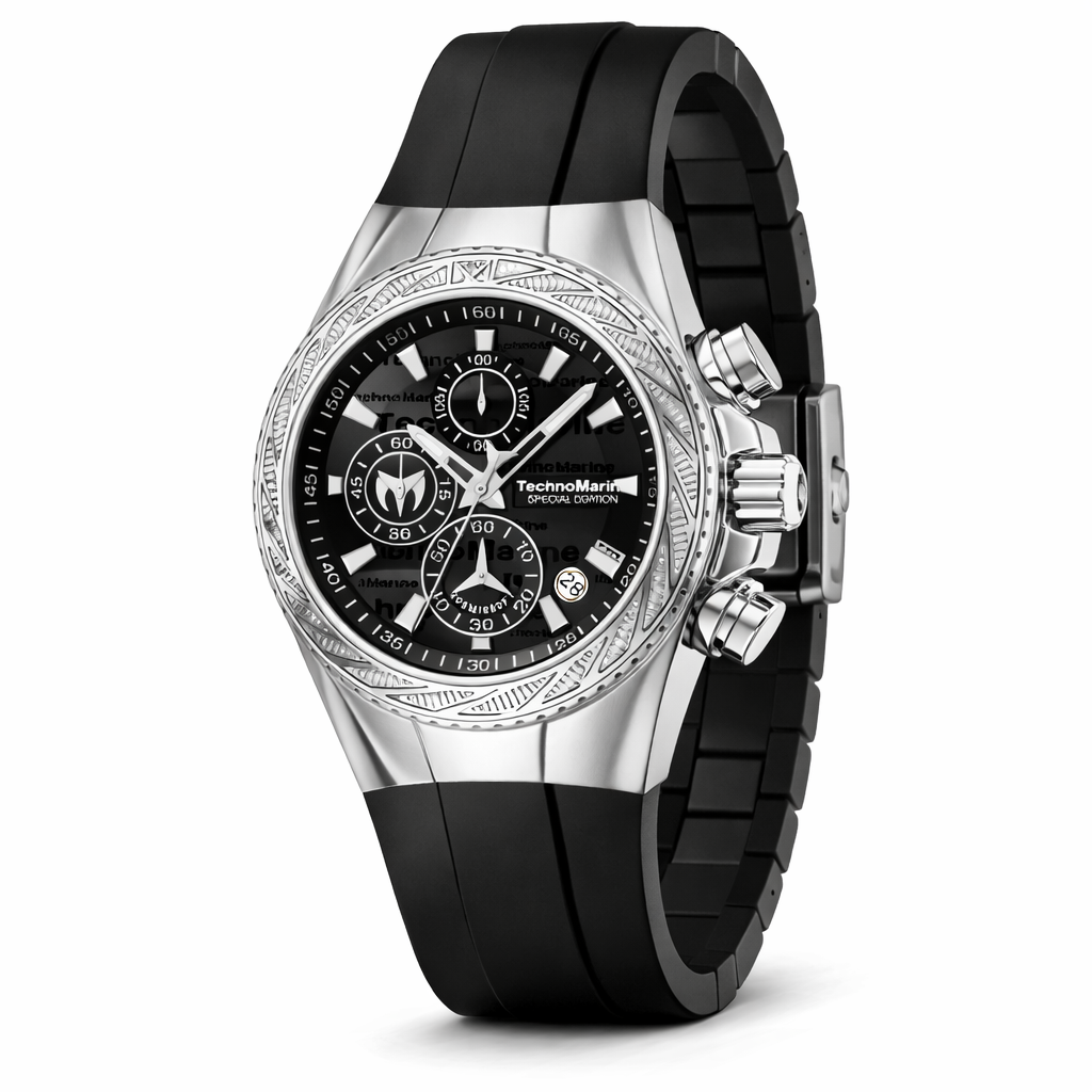 TechnoMarine Cruise Glitz Men's Watch - 45mm, Black (TM-125015)