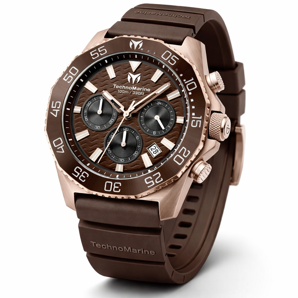 TechnoMarine Mare Vivo Men's Watch - 44mm, Brown (TM-225074)