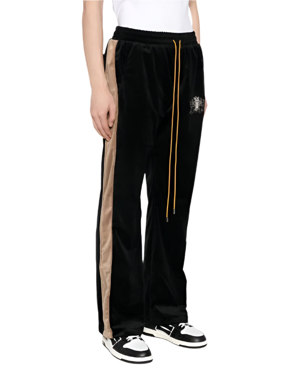 Rhude Black Embroidered Sweatpants