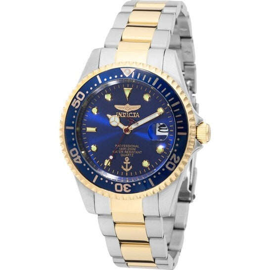 Invicta Ocean Voyage Quartz Men’s Watch – 37.5mm Blue Dial