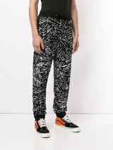MARCELO BURLON C OF MILAN HOME scribble print track pants