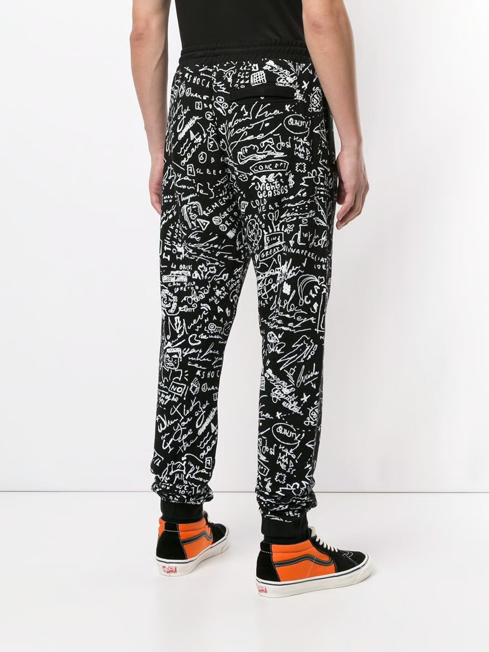 MARCELO BURLON C OF MILAN HOME scribble print track pants