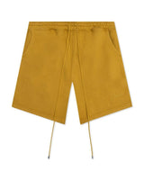 Rhude Men's Yellow Logo Embroidered Drawstring Sweatshorts - Living Legend