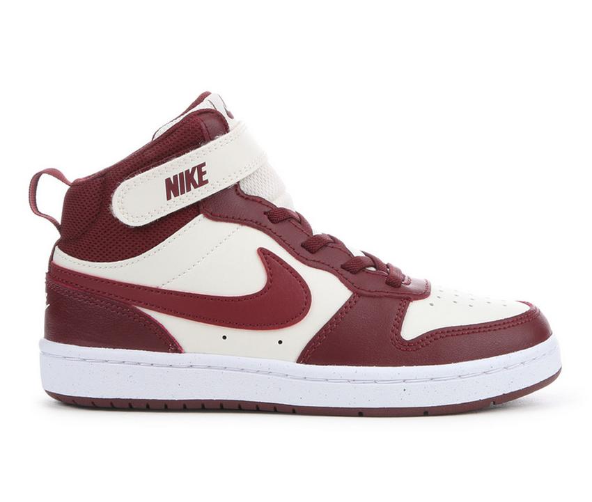 Nike Court Borough Mid 2 PSV (Soft Pearl/Dark Team Red) Size 2Y CD7783 013