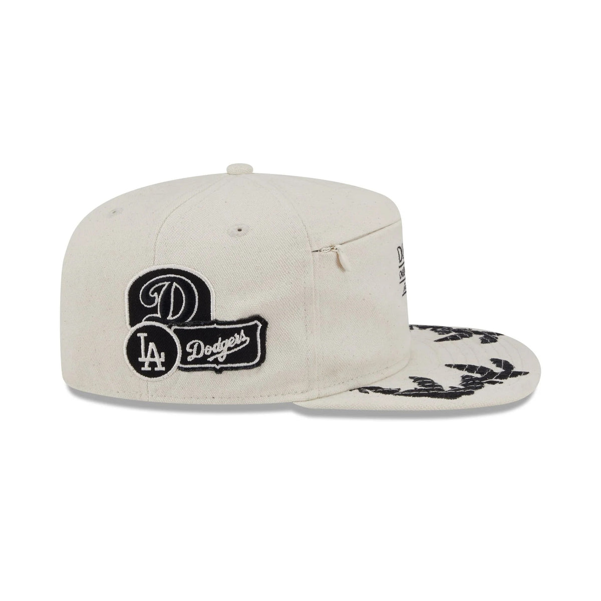 New Era Los Angeles Dodgers Front Zip Canvas 59FIFTY A-Frame Fitted Hat
