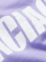 Balenciaga - Oversized Distressed Logo-Print Cotton-Jersey T-Shirt - Purple