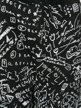 MARCELO BURLON C OF MILAN HOME scribble print track pants