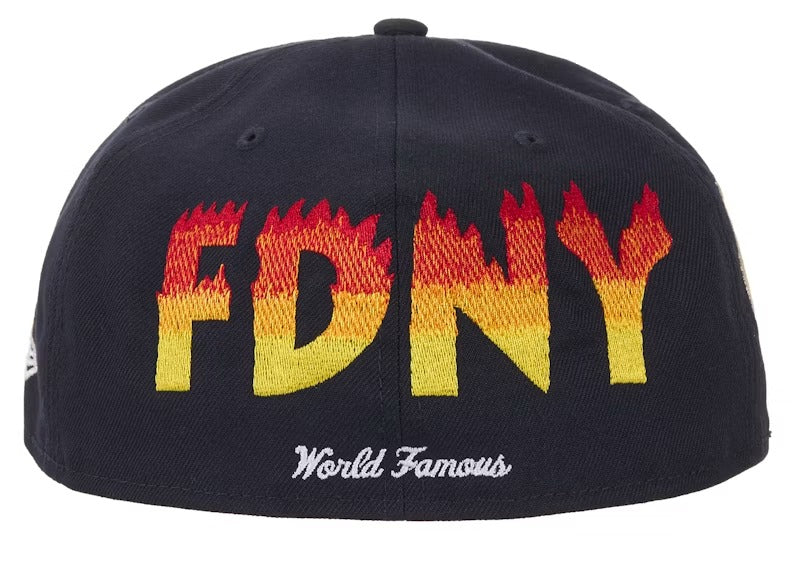 Supreme FDNY Navy Box Logo New Era 59Fifty Fitted Cap