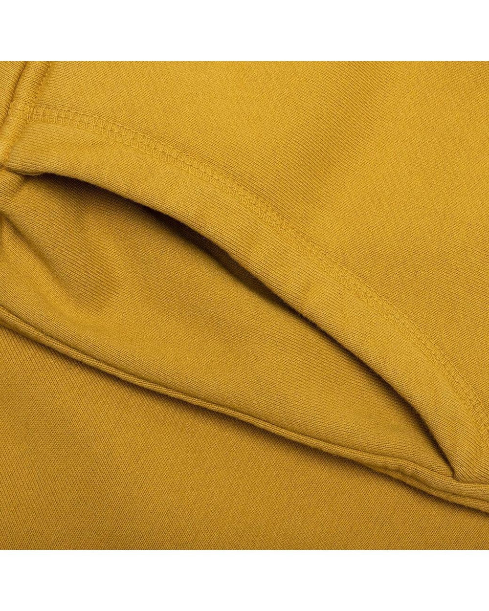 Rhude Men's Yellow Logo Embroidered Drawstring Sweatshorts - Living Legend
