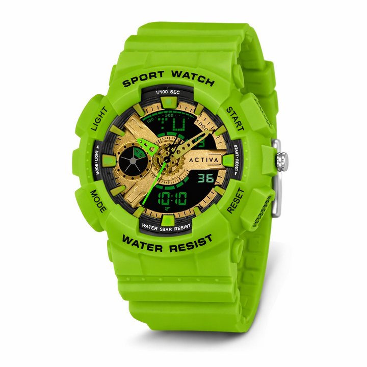 Activa Pixel Green Lantern X Invicta Digital Unisex Watch - 50mm, Green (ACW499-016)
