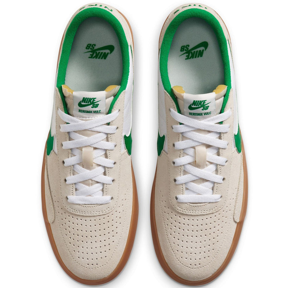 Nike Heritage Vulc SB Lucky Green Gum Sneakers Retro