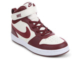 Nike Court Borough Mid 2 PSV (Soft Pearl/Dark Team Red) Size 2Y CD7783 013