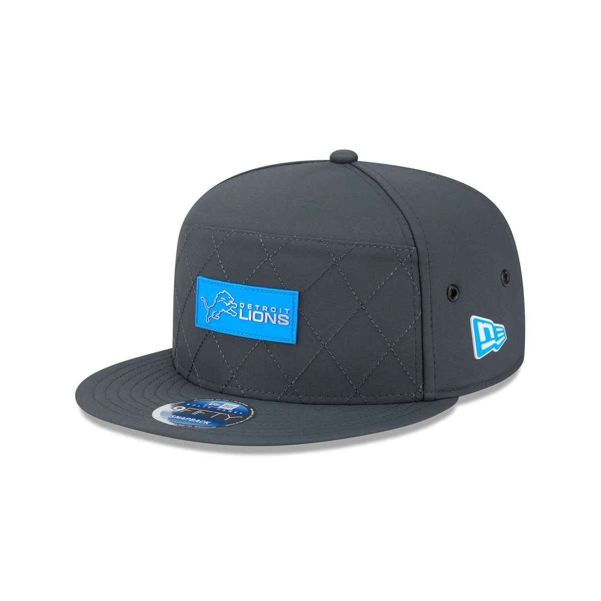 Detroit Lions  2025 Sideline Cold Weather Steel Clouds Split Panel 9FIFTY Snapback