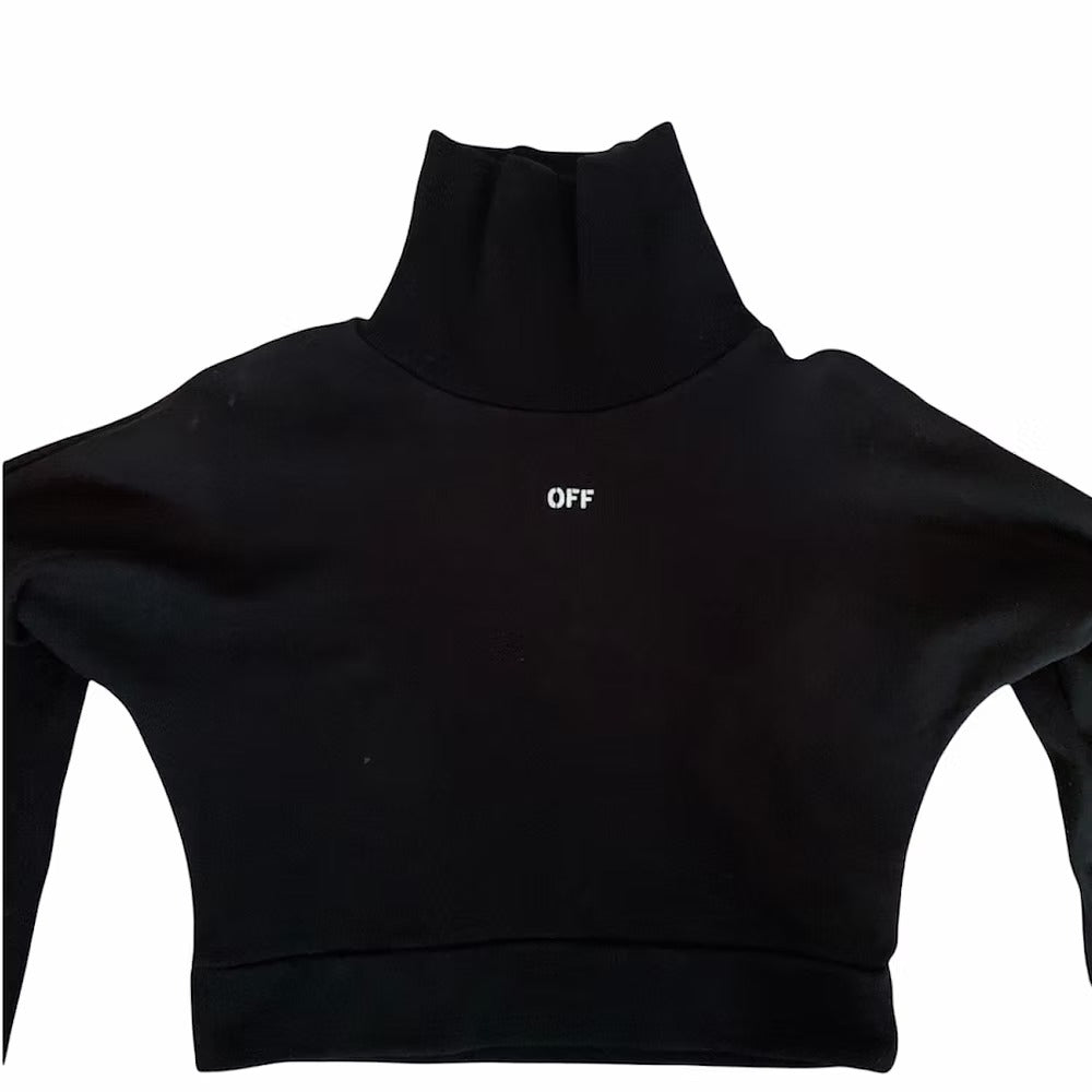 Off-White cropped turtleneck sweatshirt