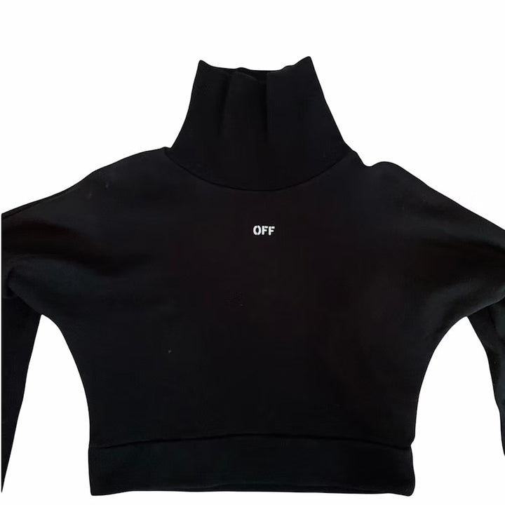 Off-White cropped turtleneck sweatshirt