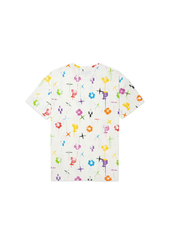 Purple brand (white textured jersey inside out t-shirt) - Living Legend