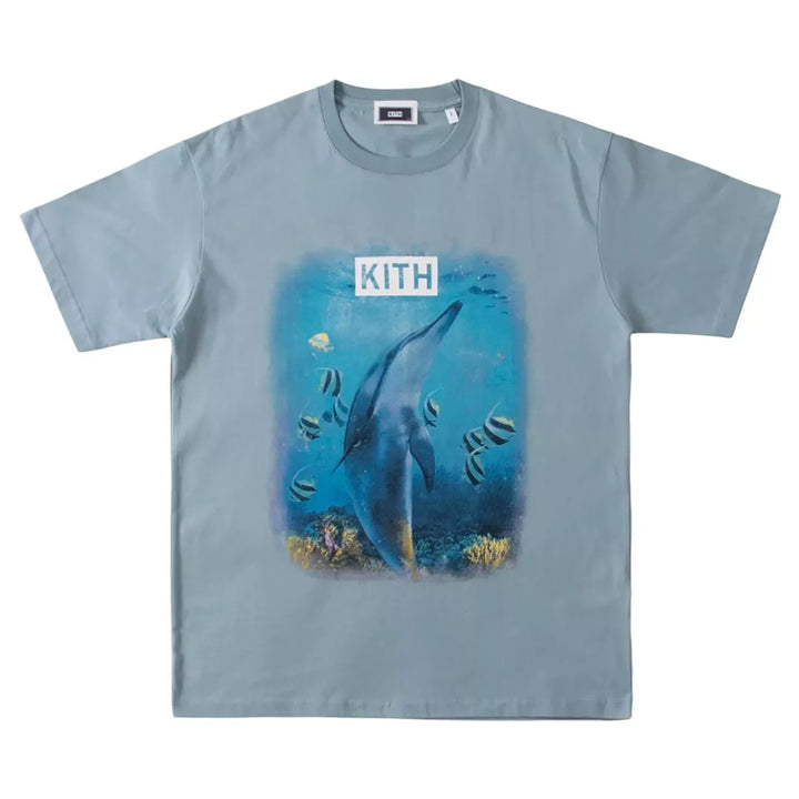 Kith Underwater Dolphin Vintage T-shirt Blue - Living Legend