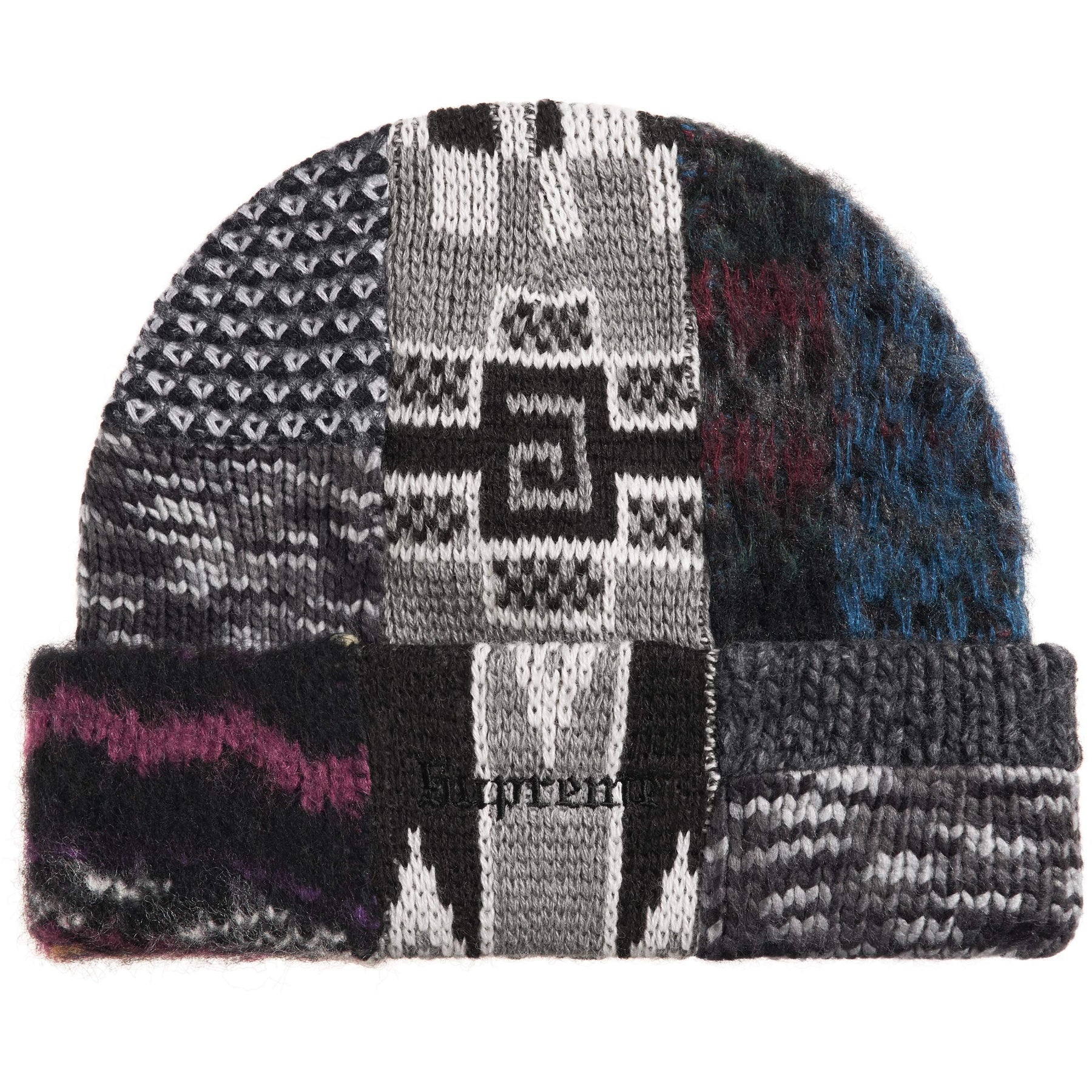 Supreme Patchwork Knit Beanie