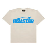 Hellstar Classic Regular Print Tee Cream/Blue