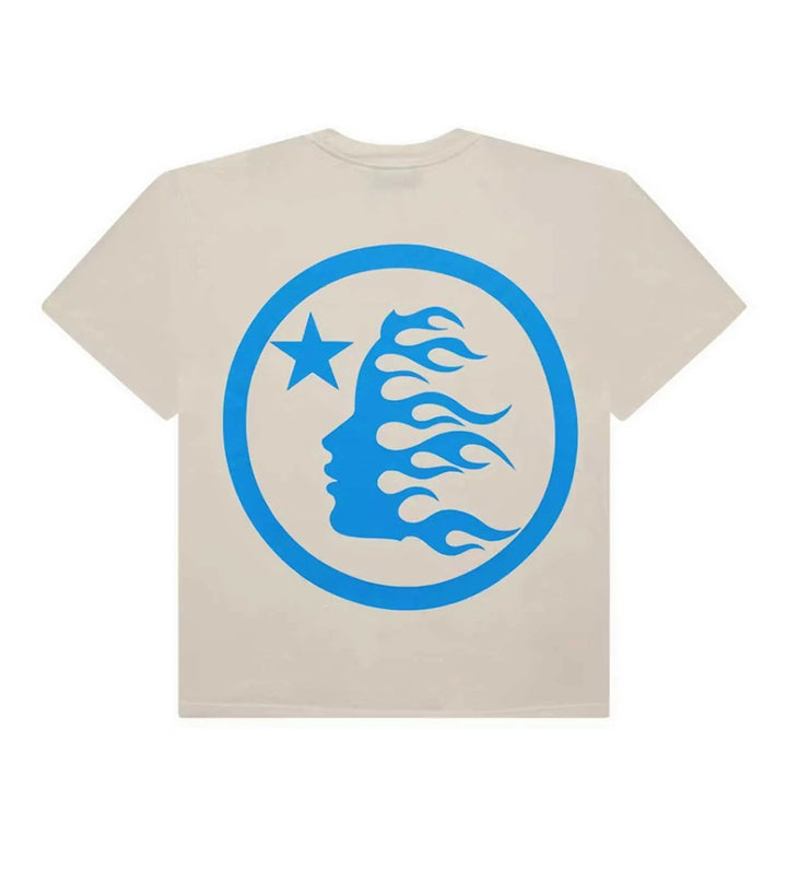 Hellstar Classic Regular Print Tee Cream/Blue