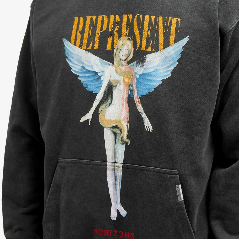 Represent Reborn Hoodie Aged Angel Black