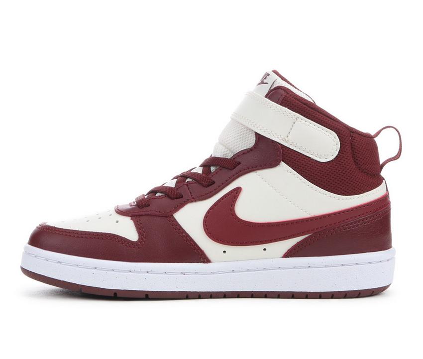 Nike Court Borough Mid 2 PSV (Soft Pearl/Dark Team Red) Size 2Y CD7783 013
