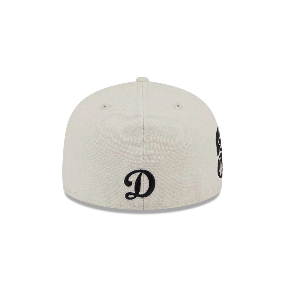 New Era Los Angeles Dodgers Front Zip Canvas 59FIFTY A-Frame Fitted Hat