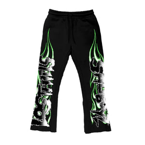 Lost In The Hills “Black Lime Green” Joggers