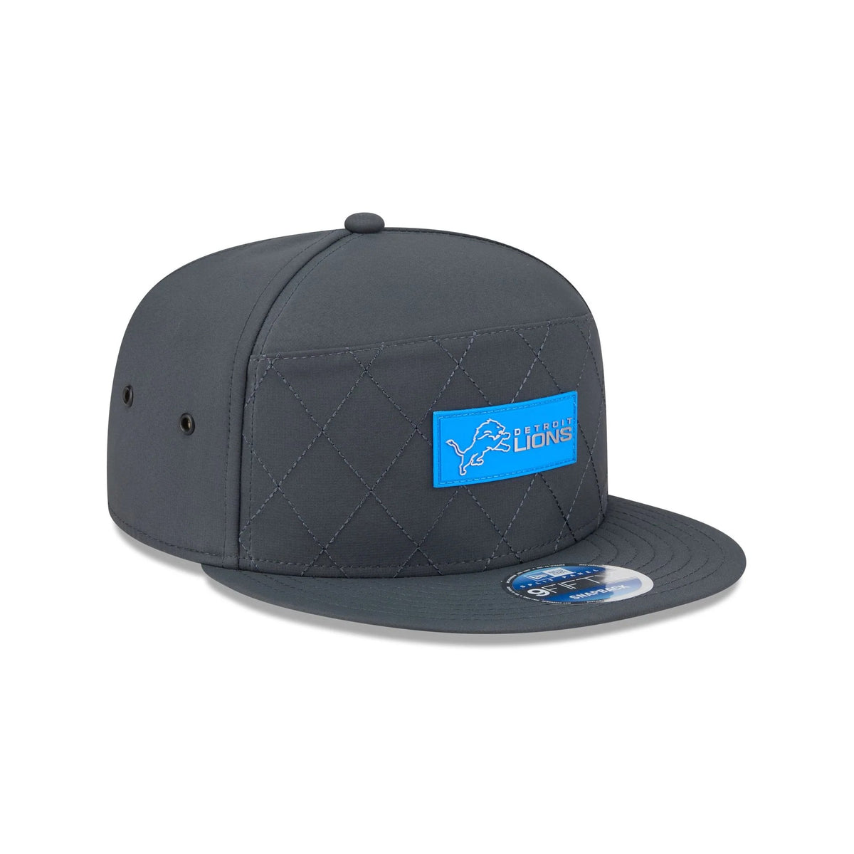 Detroit Lions  2025 Sideline Cold Weather Steel Clouds Split Panel 9FIFTY Snapback