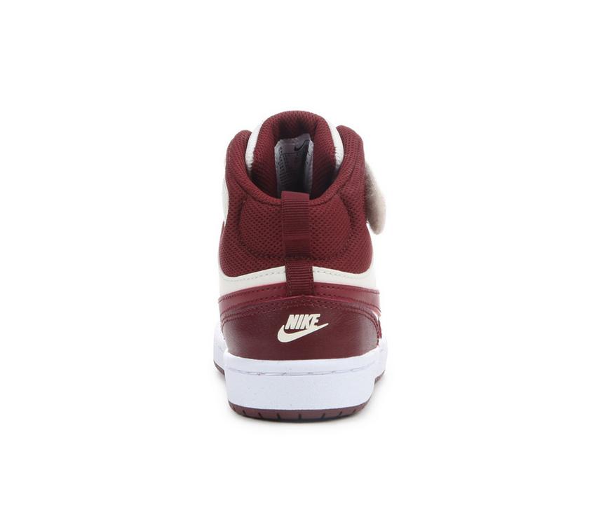 Nike Court Borough Mid 2 PSV (Soft Pearl/Dark Team Red) Size 2Y CD7783 013