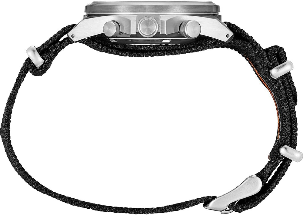 Seiko SSB403 Essentials Quartz Chronograph Men's Watch Gray Dial Racing Strap 100M