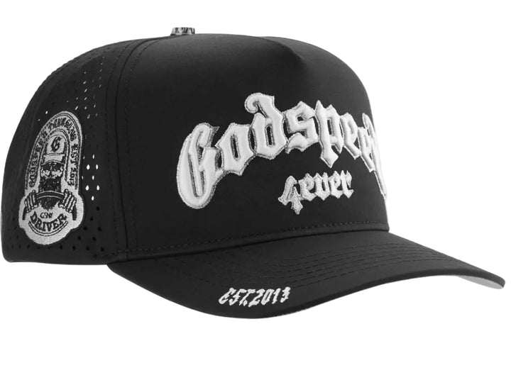 Godspeed Water Resistant OG Logo Hat Black/White Adjustable Cap