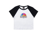 Takashi Murakami X BLACKPINK Rainbow Flower Crop Tee
