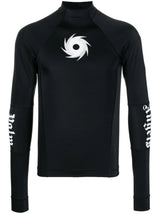 Palm Angels Black Anti-UV Surf Long Sleeve T-Shirt - Living Legend