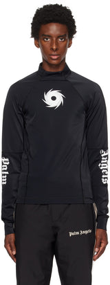 Palm Angels Black Anti-UV Surf Long Sleeve T-Shirt - Living Legend