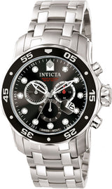 Invicta Pro Diver Quartz Chronograph Men’s Watch – Model 0069, Black Dial