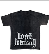 LOST INTRICACY "BLACK WASHED" RHINESTONE T-SHIRT - Living Legend