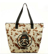 BAPE x STUSSY Tote Bag Desert Camo Nylon Zip bag - Living Legend